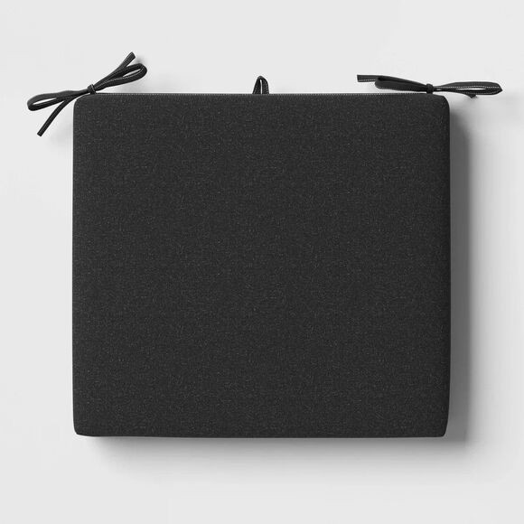 Threshold Other - Threshold 18x20 Solid Woven Outdoor Chair Seat Cushion Black Patio